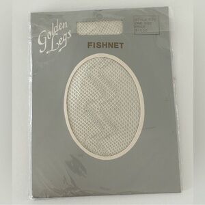 Vintage 80’s White Fishnet Stockings by Golden Legs - NIP